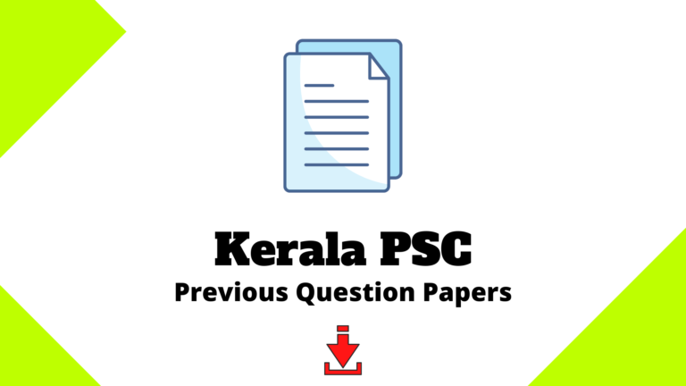 kerala psc previous question papers